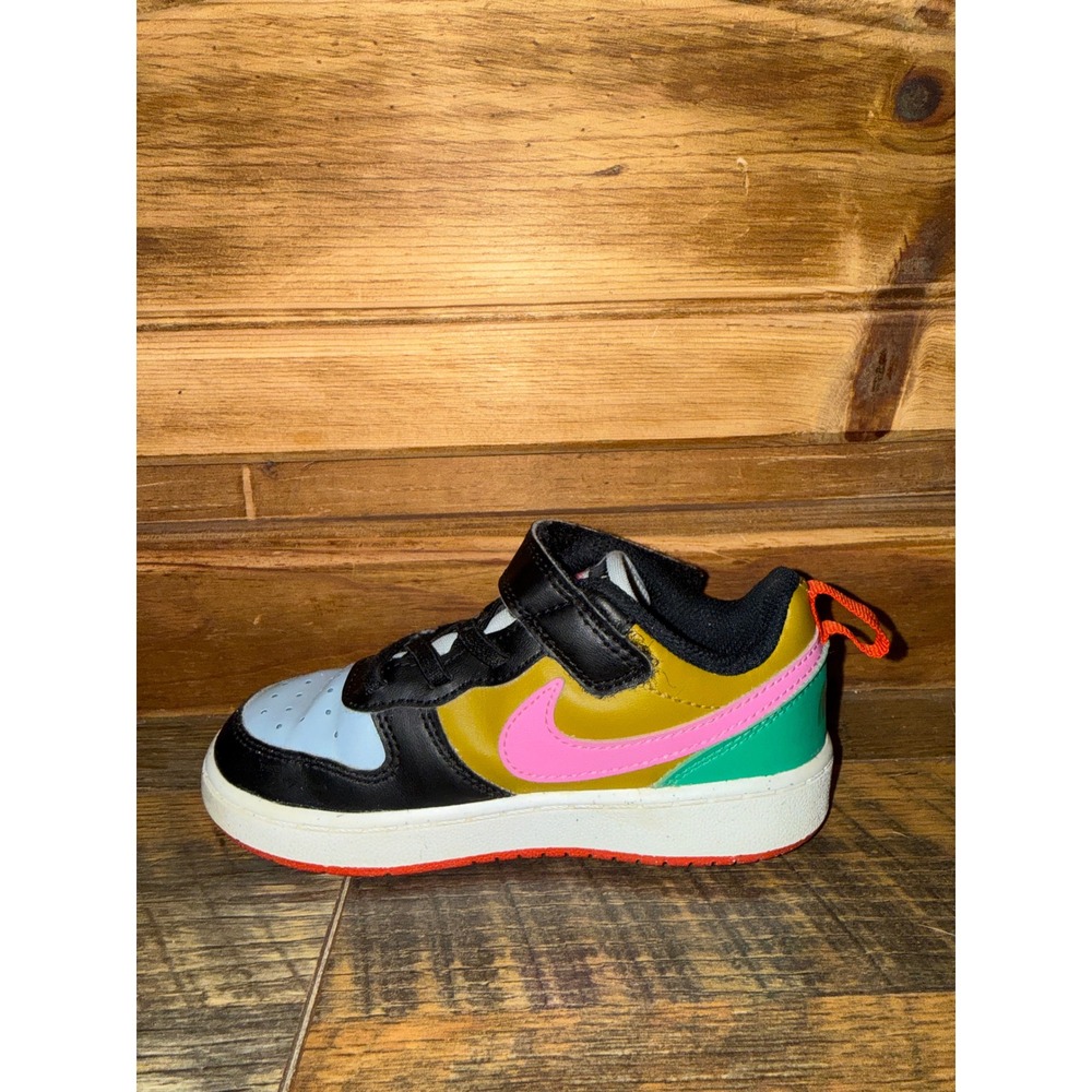 Nike Court Borough Low 2 Multi-Color Sneakers DV5458-004 Kids Size 9C - Picture 9 of 12
